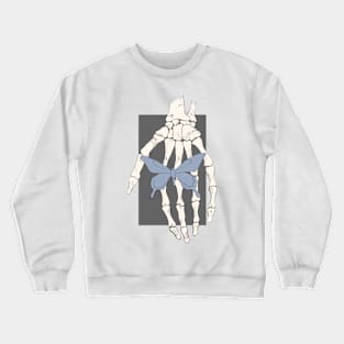 butterfly in hand Crewneck Sweatshirt